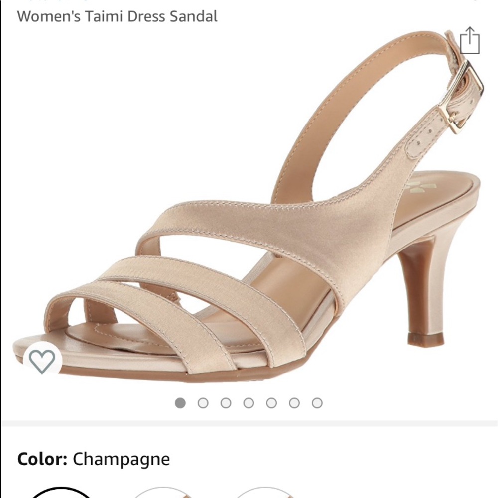 Naturlizer champagne dress sandals